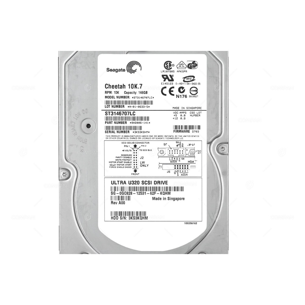 GC828 DELL HDD 146GB 10K SCSI U320 3.5" LFF HOT-SWAP